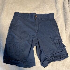 Croft & Borrow Navy Cargo shorts